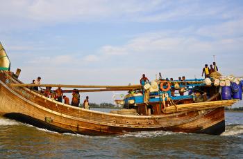 Fishing boat at the Bay of Bengal
